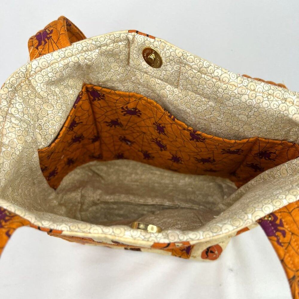 Handmade Pumpkin Fabric Purse - Picture 4 of 7